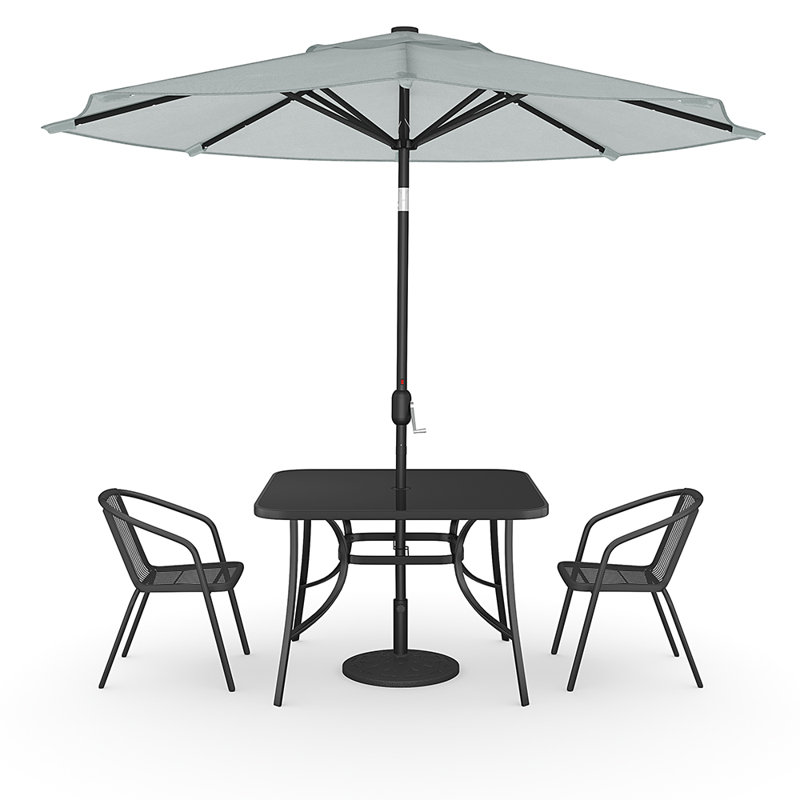 Cuyamaca 2 - Person Patio Dining Set with Square Table