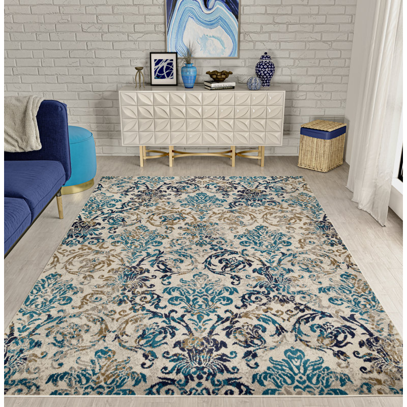 Tapis modernes Gem-110 pour le salon, Rectangle de 5 pi x 8 pi