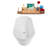 58.7'' x 29.5'' Soaking Acrylic Bathtub-95288580