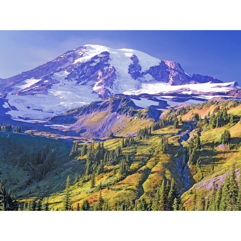 Mt. Rainier Autumn #2 Print by Bruce Heinemann, Black Framed Paper, 25.25" H x 31.25" W