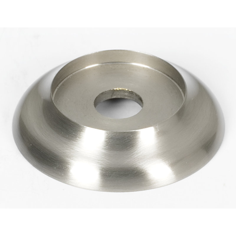 Metal Knob Backplate, Satin Nickel