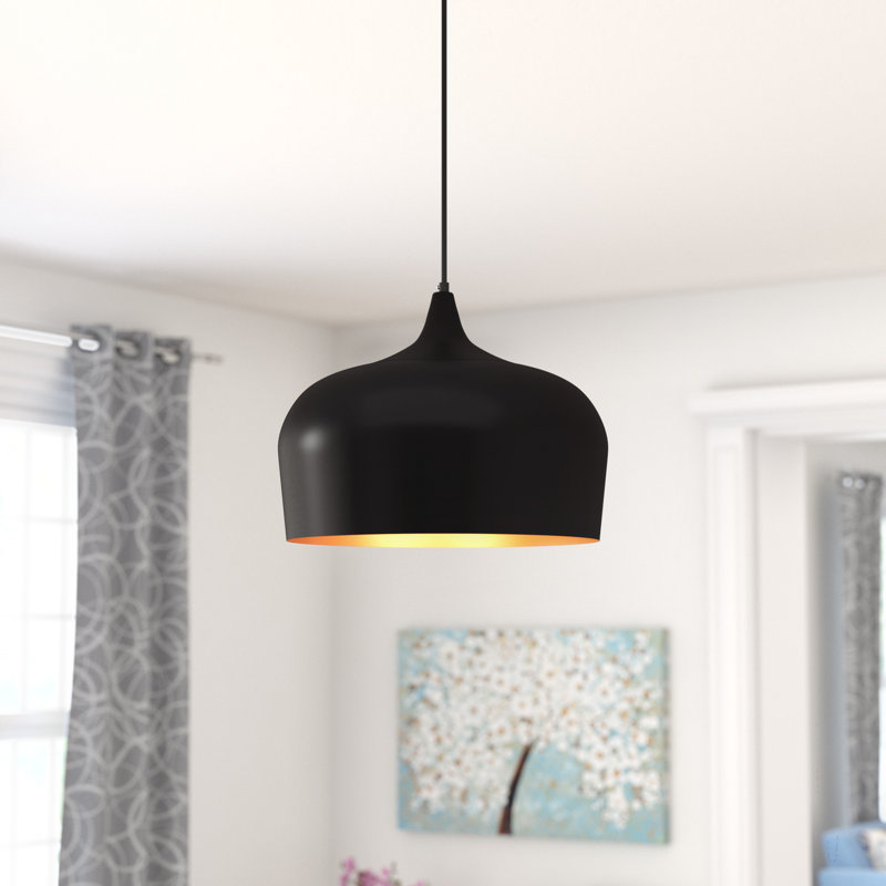 Reiner 1 - Light Single Pendant, Black, Black