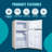 3.5 Cu.ft Mini Fridge 2 Door Compact Refrigerator With Freezer, Small Retro Refrigerator With 7 Adjustable Temperature Control, 2 Removable Glass Shelves And 1 Crisper Drawer-119276343