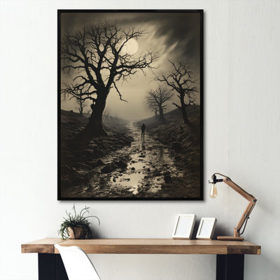 Tonalisme au lever de la lune, Hernandez nouveau - Portrait, reproduction d'art mural