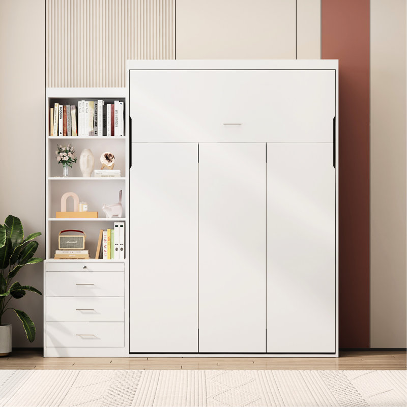 Lit avec tablette pour meubles de chambre à coucher et de construction compacts