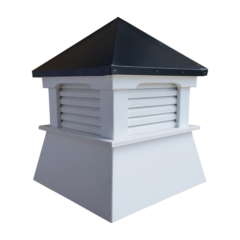 Spearman 20 po X 20 po X 26 po Coupole en vinyle composite avec toit en aluminium noir