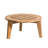 Round Teak Solid Wood Outdoor Side Table ,-11400388