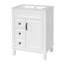 24" Bathroom Vanity with Ceramic Sink, Small Bathroom Sink Cabinet, Modern Cabinet with 2 Drawers and Adjustable Shelf-242007589