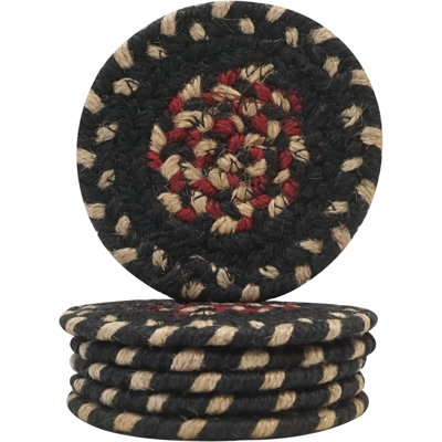 Ensemble de 6 sous-verres en jute de qualité supérieure pour table