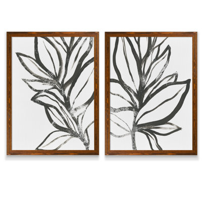 " Leaf Instinct I " by Vincent Van Gogh 2 - Pieces