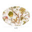 Oval Printed Stoneware Platter With Botanicals