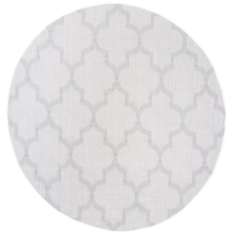 Tapis d'intérieur / extérieur géométrique Murielle Performance, Rond 8 pi