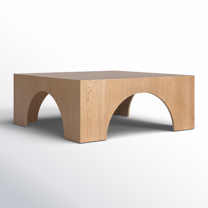 Table basse 4 pieds Metinaro, Naturel