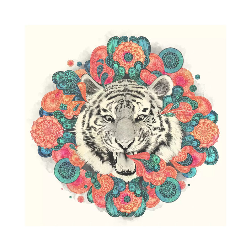 Bengal Mandala by Laura Graves - Wrapped Canvas Print, 66.04 cm H x 66.04 cm W x 1.91 cm D