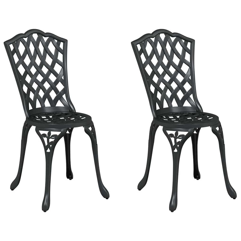 Patio Dining Side Chair, Black