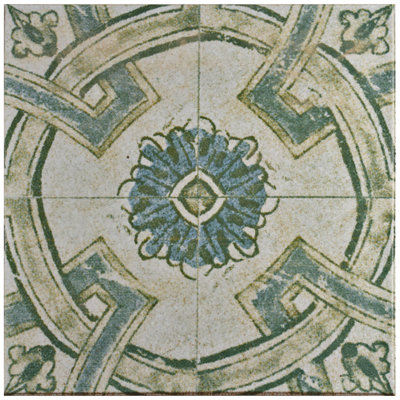 Carreau de céramique à motif mural 12,75 po x 12,75 po Klinker Retro Blanco