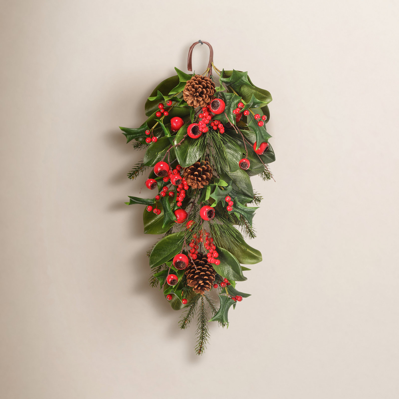 13" Berry Christmas Swag
