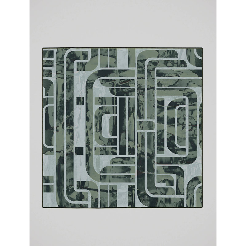 Veasna Washable Abstract Indoor Rug, Square 6'
