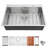 Drop In Kitchen Sink Topmount Single Bowl