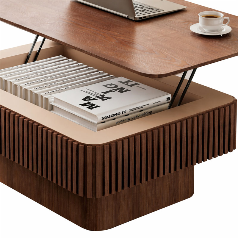 Table basse d'appoint 38,6 po Canapé, Noyer