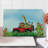 Ambesonne Zoo Cutting Board Large Size Cartoon Wildlife Animals Multicolor