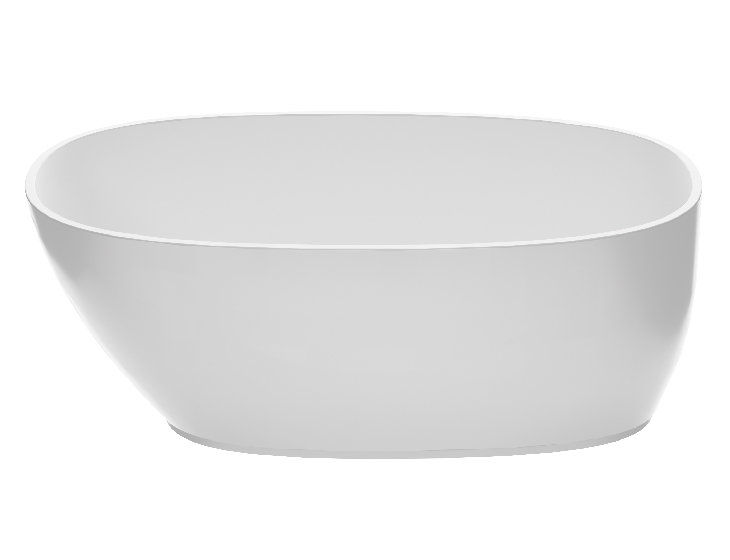 Boutique Lydia Soaker Tub, Matte White, 22.5" H x 66" L x 32" W
