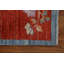 Tapis bleu en laine noué à la main de conception unique 4 pi 10 po x 6 pi 10 po New Age