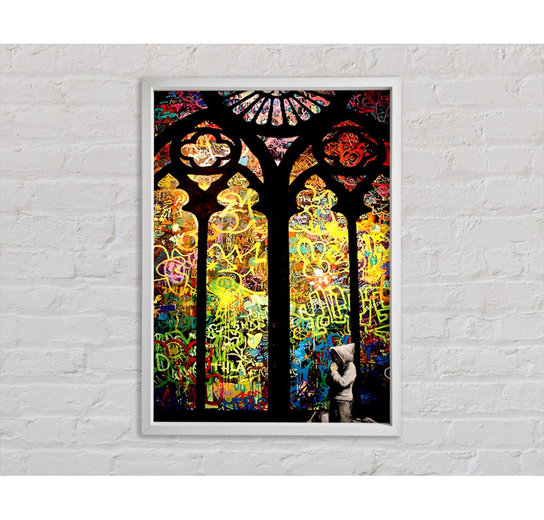 Wandbild Stained Glass Graffiti