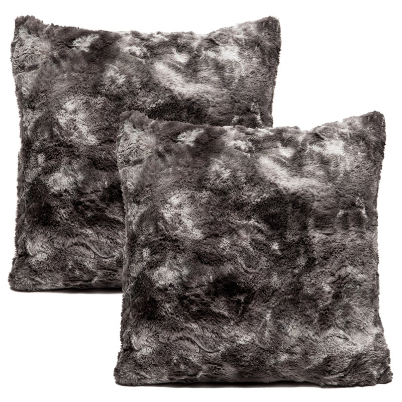 Super Soft Square Pillow Cover, Gray