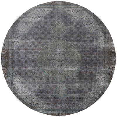 Tapis oriental gris / mauve