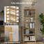 Pravya 161cm H x 26cm W Bamboo / Rattan Bookcase