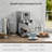 Cowsar Espresso Machine 20 Bar, Compact Coffee Maker with Milk Frother, Visual Pressure Gauge, 47oz Removable Water Tank and Capsule Funnel, for Cappuccino, Latte