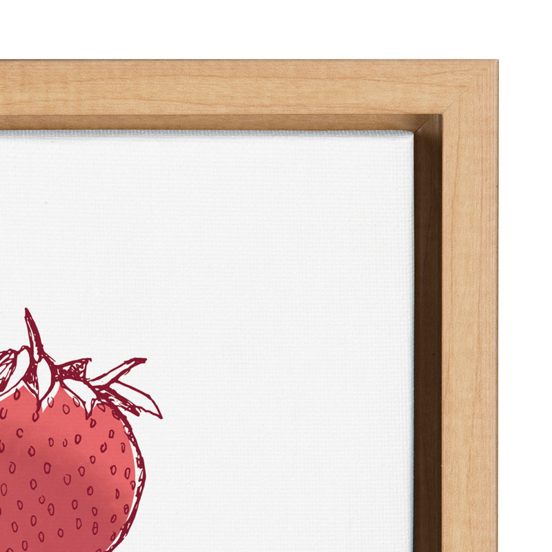 Strawberry Fields Print by Statement Goods Framed Canvas Wall Art Print