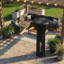 Avestar high‑density oxford fabric patio heater cover with zipper, black, 219 cm H x 88 cm dome x 45.5 cm base