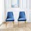 Charmante chaise moderne de style Mid-Century avec de magnifiques pieds en acier inoxydable pour toute pièce-439632830