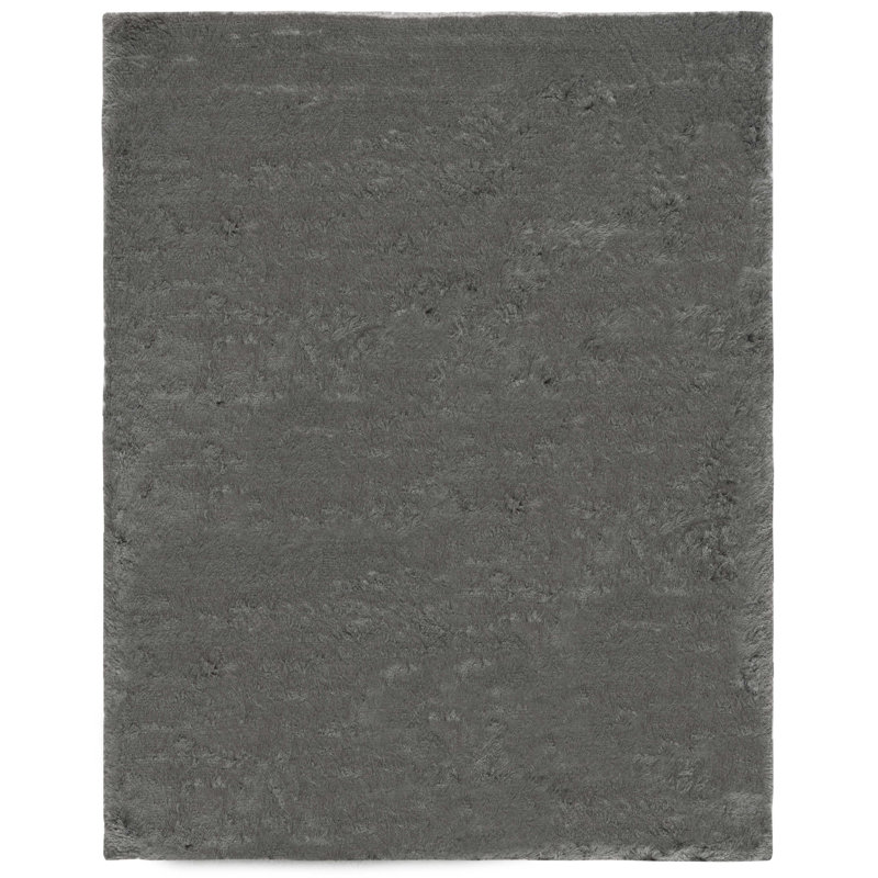 Tapis titane touffeté à la main Cimah , Rectangle de 10 pi x 14 pi