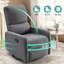 Fauteuil inclinable pivotant avec fauteuil à bascule et fauteuil de massage-1191767147