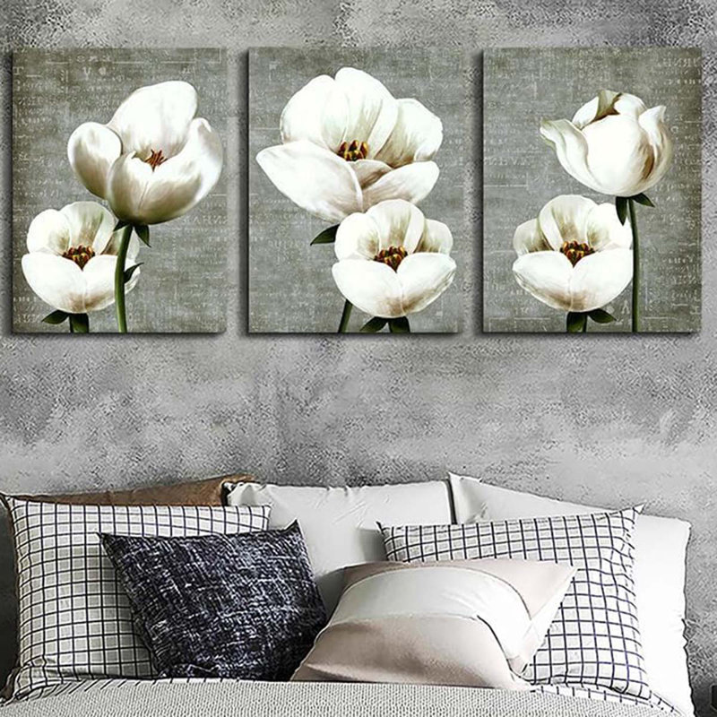 3 Piece Wrapped Canvas Print, 40 cm H x 90 cm W