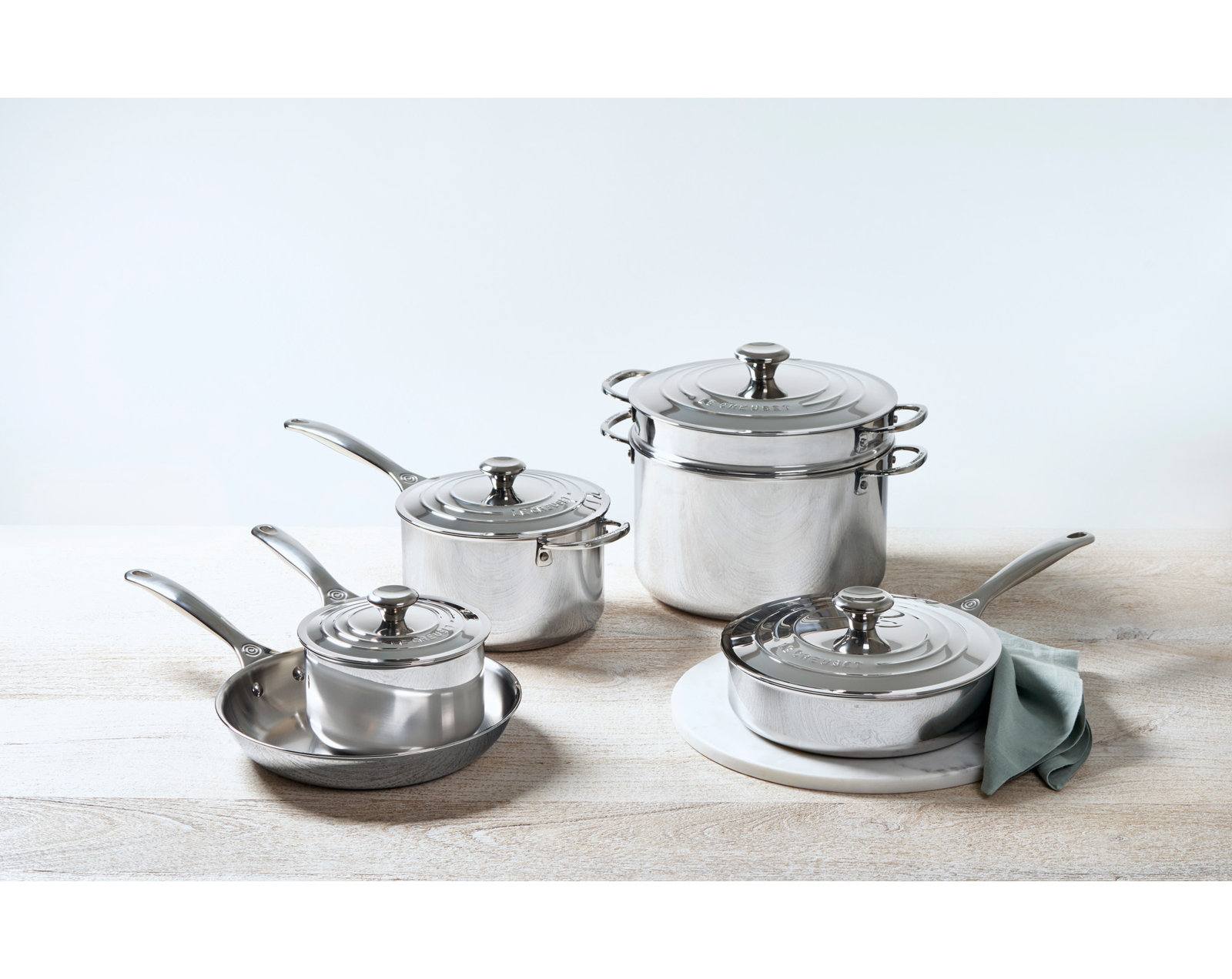 Le Creuset Stainless Steel 10-Piece Set