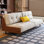 Armless Solid Wood Cloud Sofa
