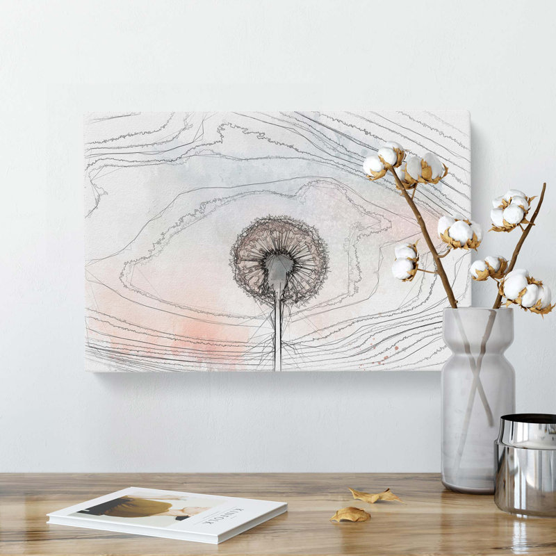 Dandelion In Abstract - Wrapped Canvas Print, 35cm H x 50cm W x 3cm D