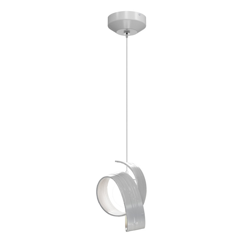 Riza 1 - Light Unique Geometric Pendant, White