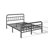 14"h Metal Platform Queen Bed Frame With Industrial Style Headboard & Footboard-297988834