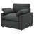 Roca Upholstered Power Recliner Chair Dark Grey-112747888