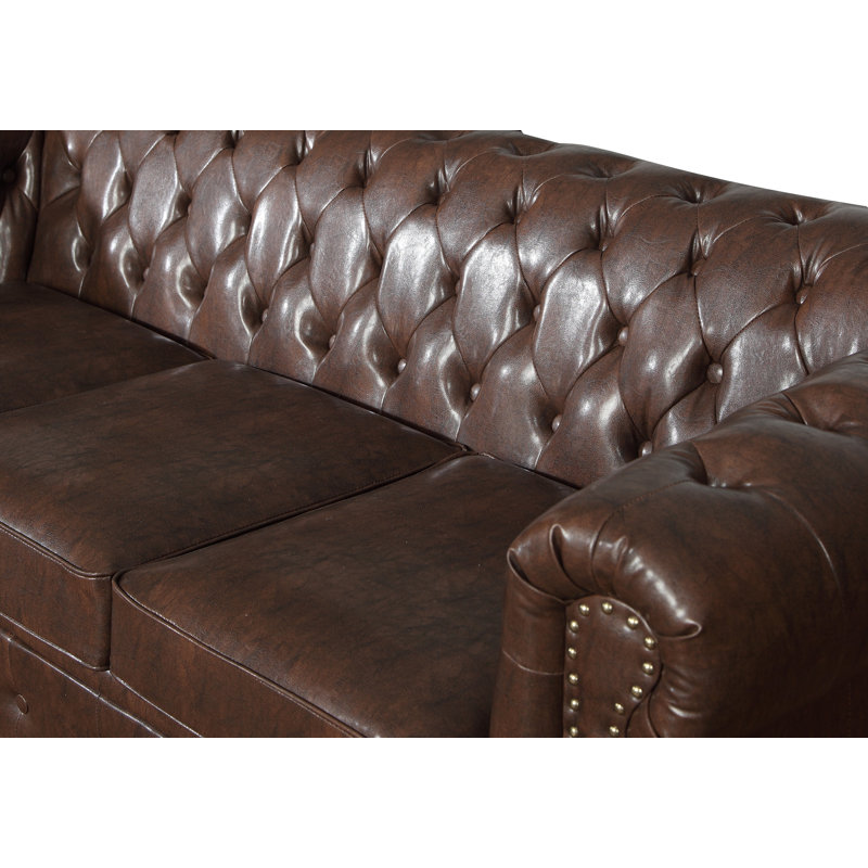 Batch Faux Leather Loveseat