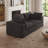 Boneless Large Modular Sectional Sofa,Convertible 3-Seater Floor Couch,No Assembly Required & Boxed Delivery,Plush With Pillows,Modern Minimalist In White-1724261902-1724261900-1724261899