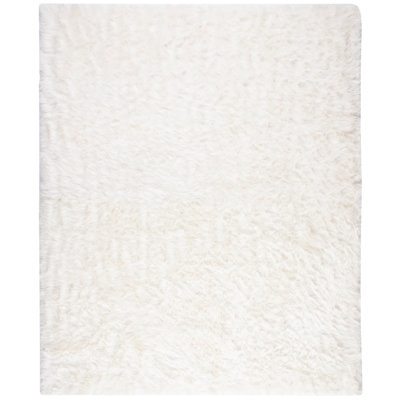 Solid Colour Faux Fur Area Rug