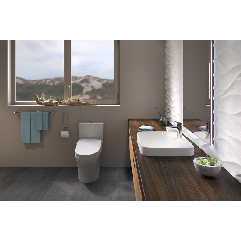 Aquia® Dual-Flush Elongated Two-Piece Toilet with Tornado Flush (Seat Included)