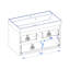 791cm Wall Mounted Single Bathroom Vanity Base Only-842681406