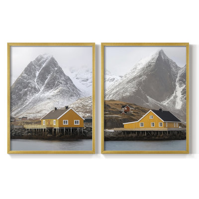 LANDSCAPES Series XLVIII - Reproduction encadrée de qualité supérieure - prêt à être accroché - aucun clou requis - aucun clou requis